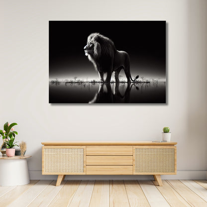 Lion's Domain Animal Kingdom Wall Art Canvas Print