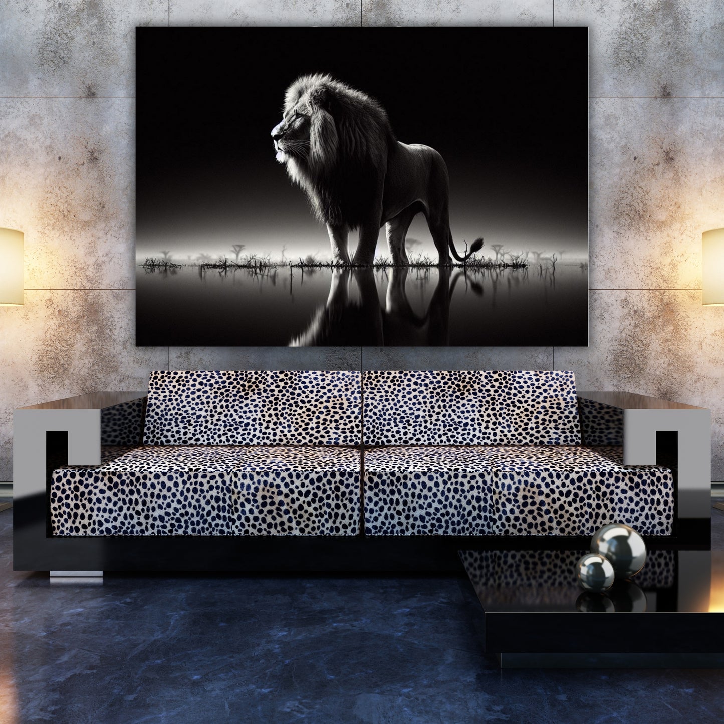 Lion's Domain Animal Kingdom Wall Art Canvas Print