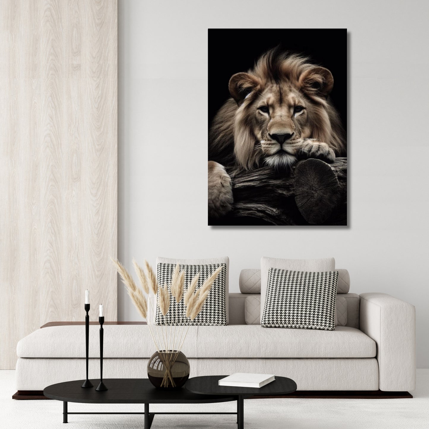 Lion's Watch Animal Kingdom Wall Art Canvas Print