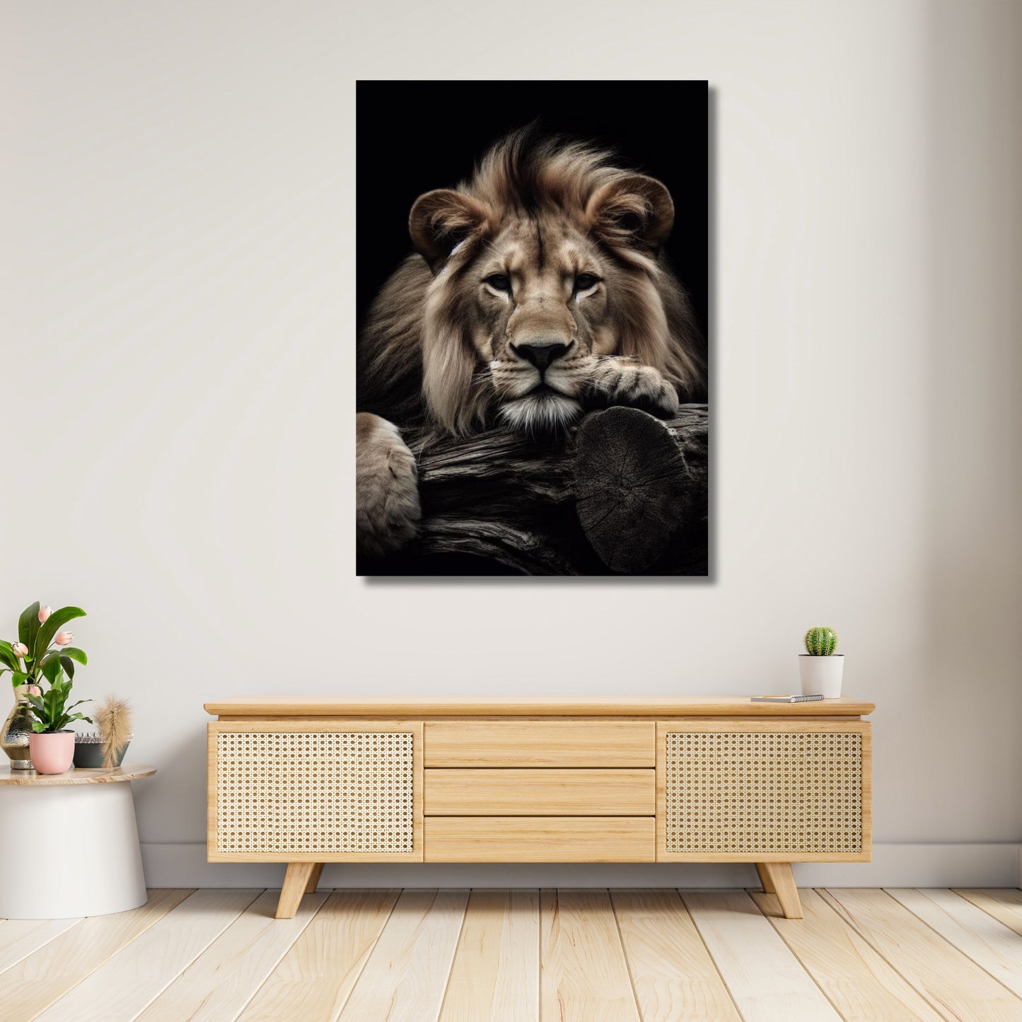 Lion's Watch Animal Kingdom Wall Art Canvas Print