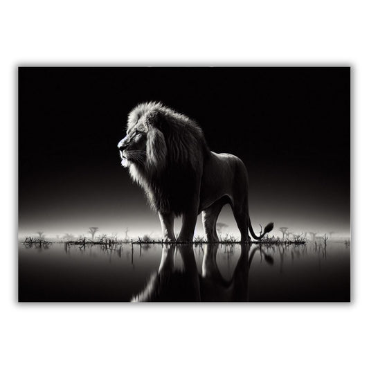 Lion's Domain Animal Kingdom Wall Art Canvas Print