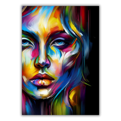 Luminous Female Wall Art Canvas Print