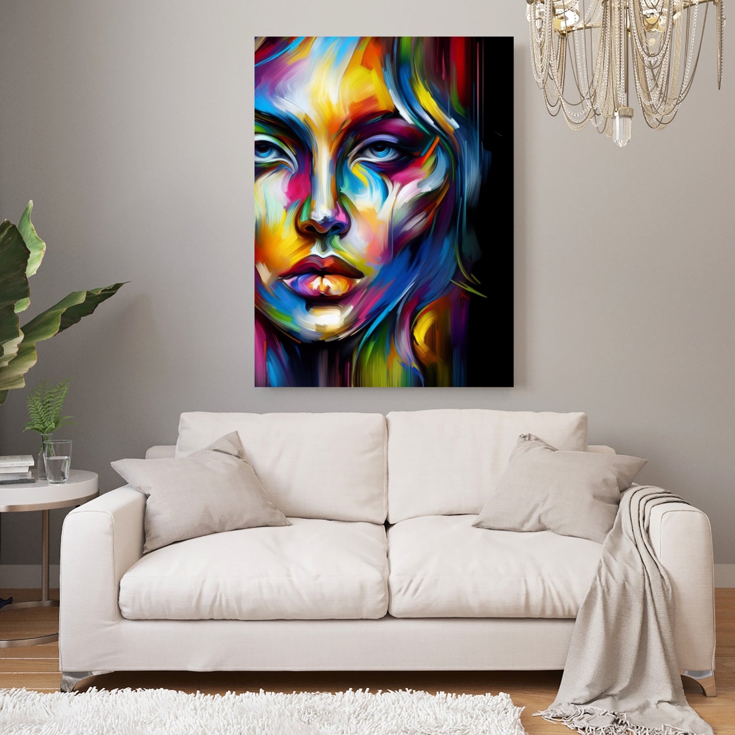 Luminous Female Wall Art Canvas Print