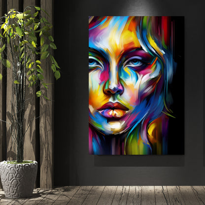 Luminous Female Wall Art Canvas Print