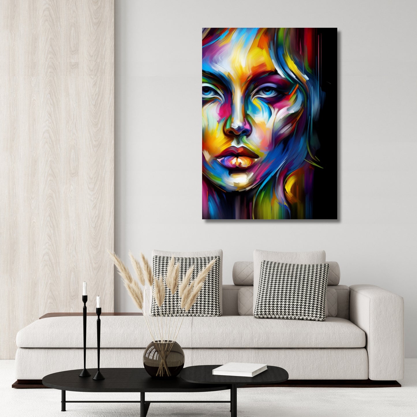 Luminous Female Wall Art Canvas Print