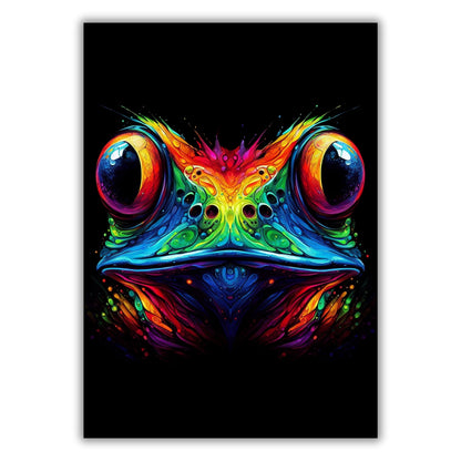 Luminous Bullfrog Wall Art Canvas Print