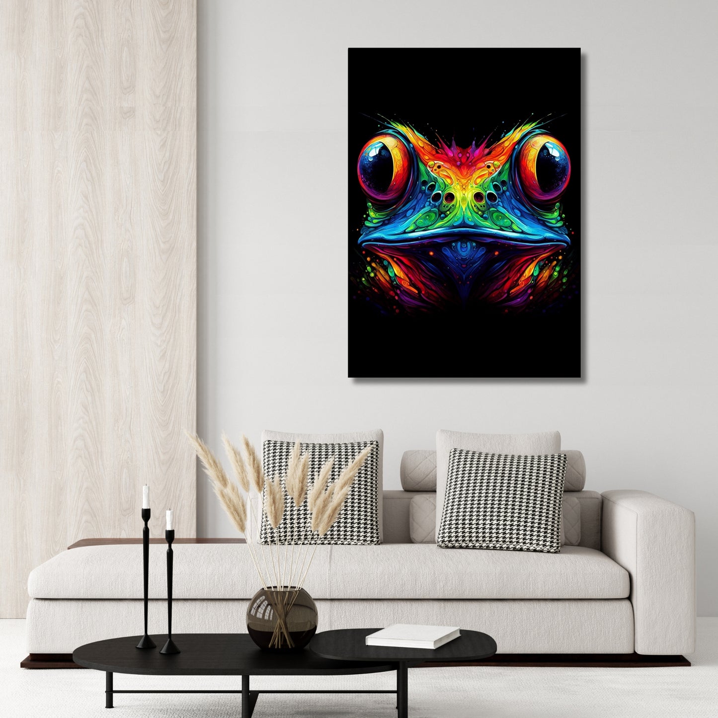 Luminous Bullfrog Wall Art Canvas Print