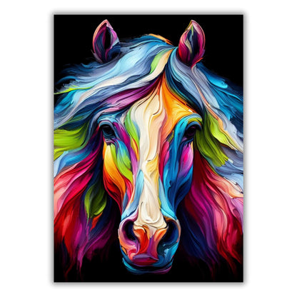 Luminous Horse Wall Art Canvas Print