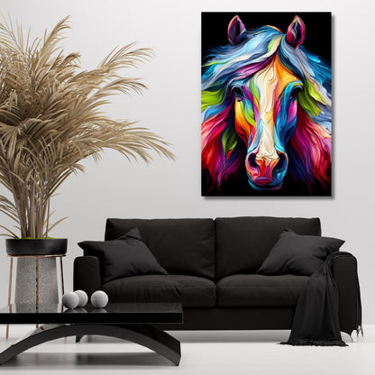 Luminous Horse Wall Art Canvas Print