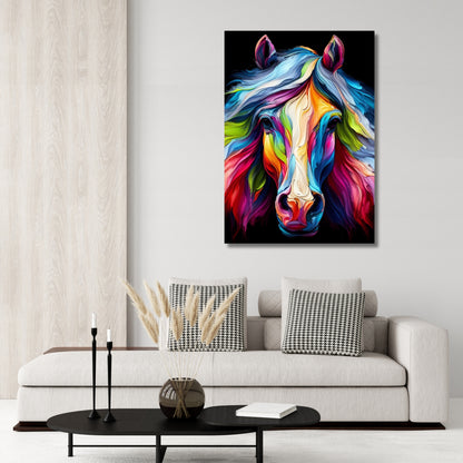 Luminous Horse Wall Art Canvas Print