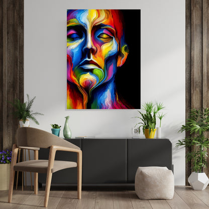 Luminous Male Wall Art Canvas Print