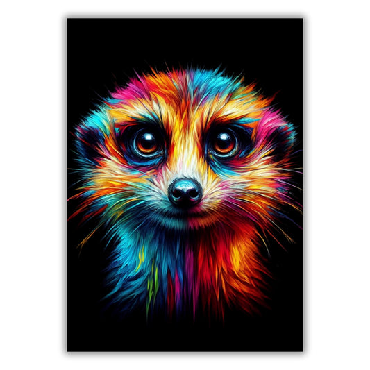 Luminous Meerkat Wall Art Canvas Print