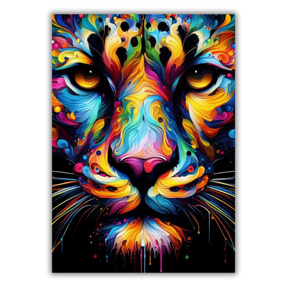 Luminous Panther Wall Art Canvas Print