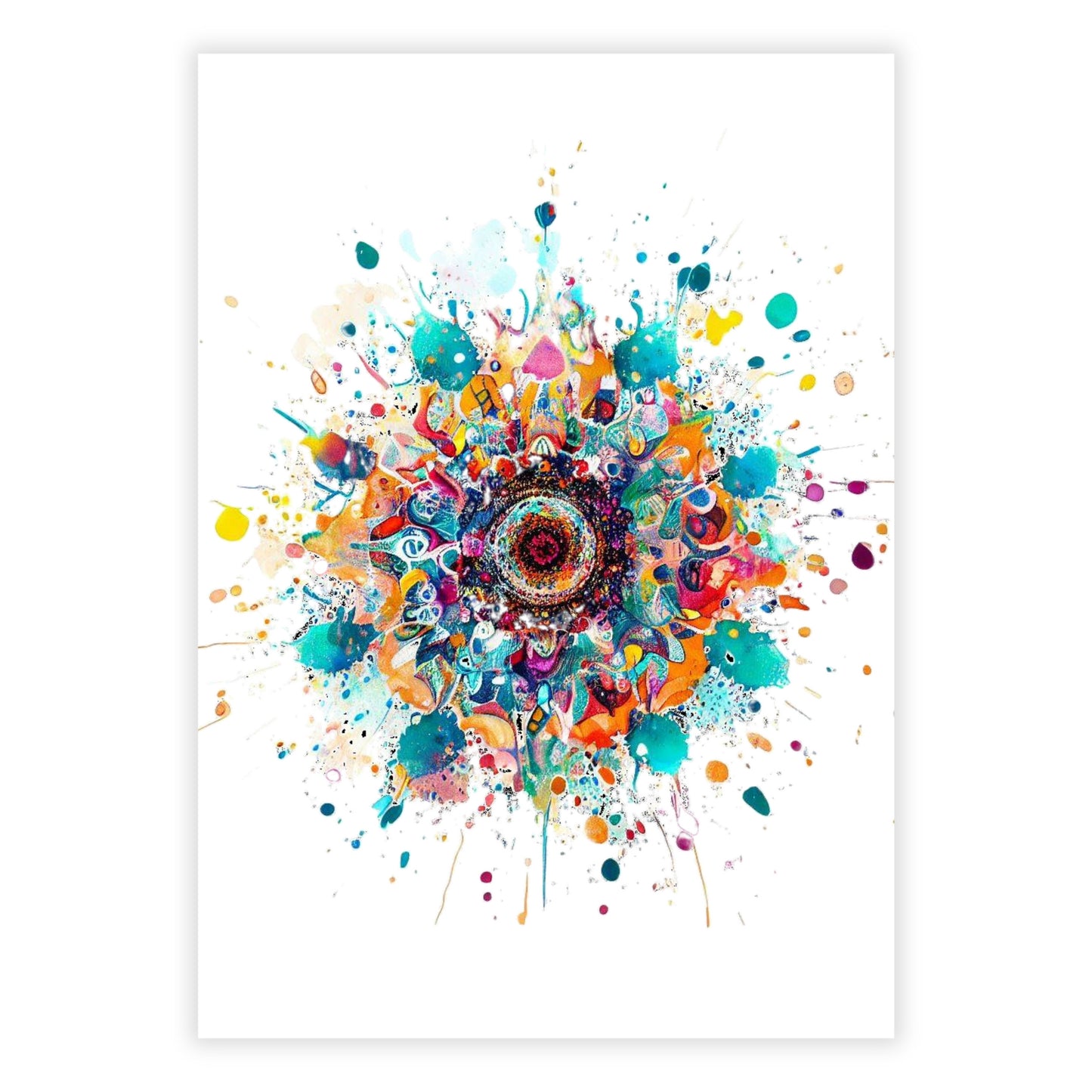 Mandala Ocean Wall Art Canvas Print