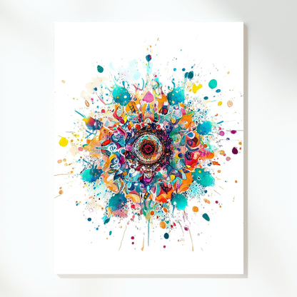 Mandala Ocean Wall Art Canvas Print