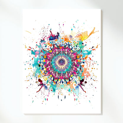 Mandala Boho Wall Art Canvas Print