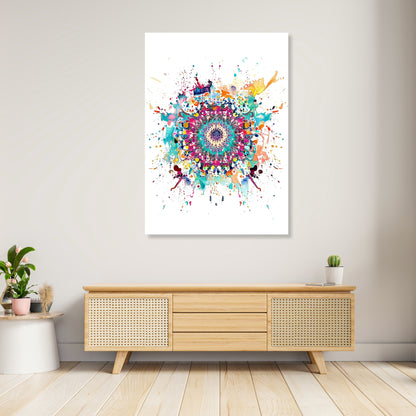 Mandala Boho Wall Art Canvas Print