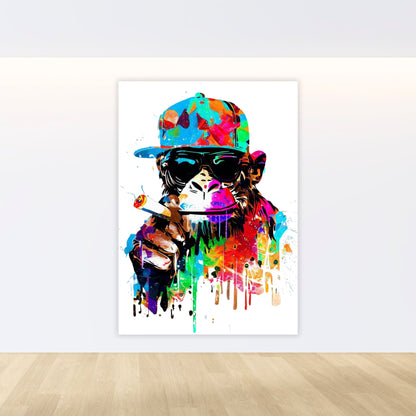 Monkey Baller Wall Art Canvas Print