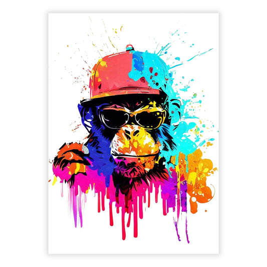 Monkey Cool Wall Art Canvas Print