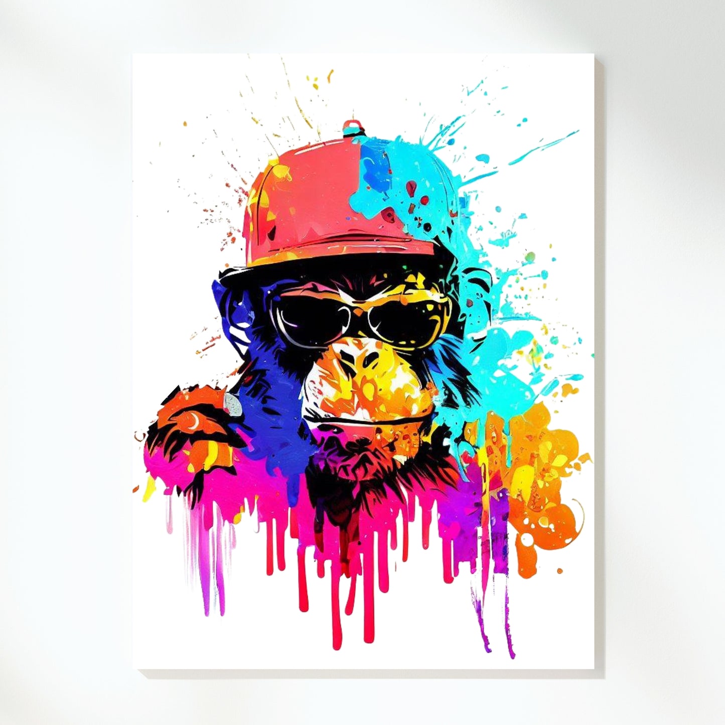 Monkey Cool Wall Art Canvas Print