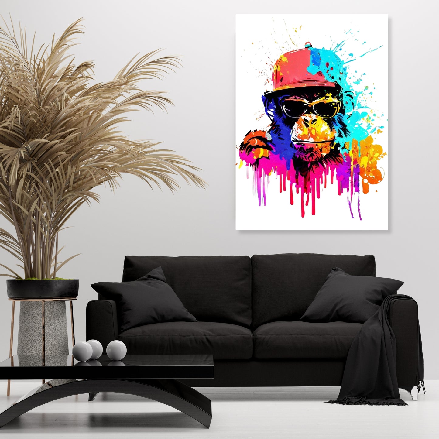 Monkey Cool Wall Art Canvas Print