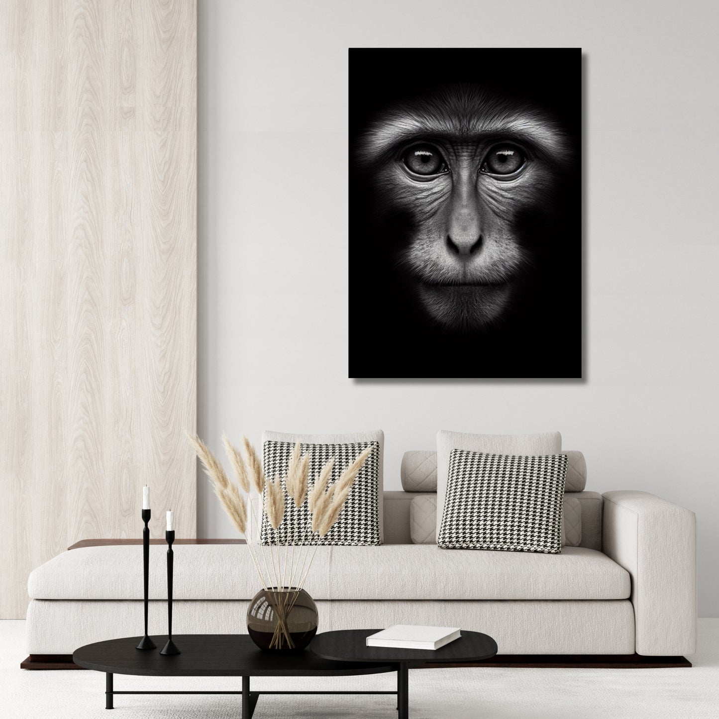 Monkey Love Animal Kingdom Wall Art Canvas Print