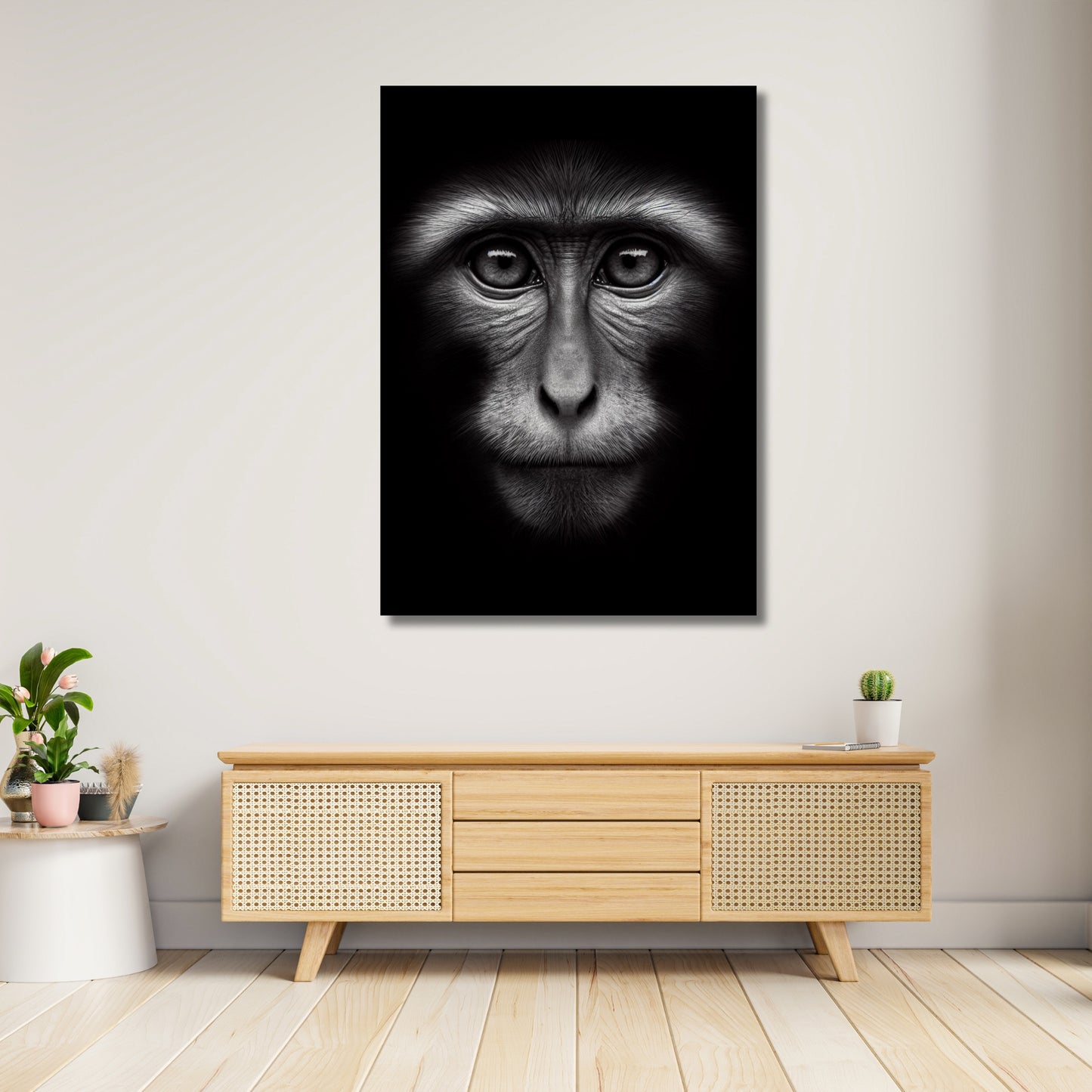 Monkey Love Animal Kingdom Wall Art Canvas Print