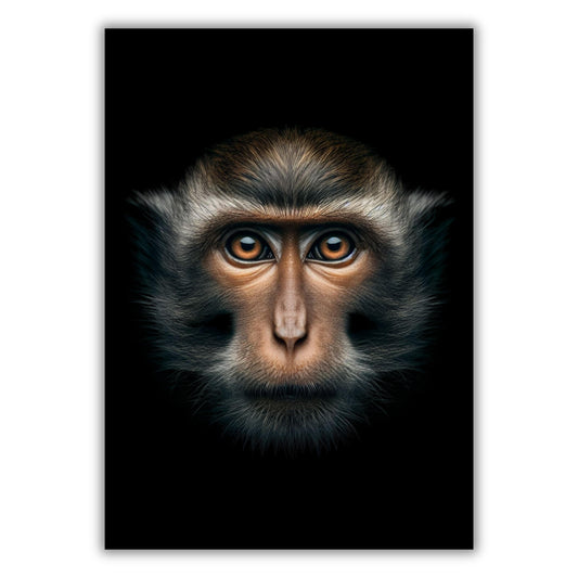 Monkey Gaze Animal Kingdom Wall Art Canvas Print