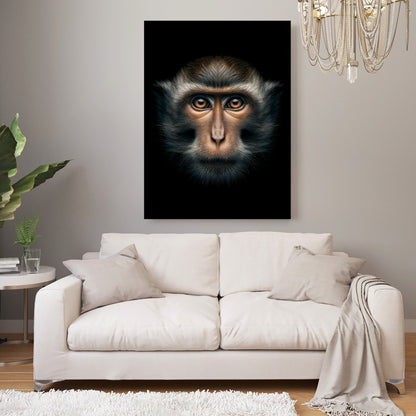 Monkey Gaze Animal Kingdom Wall Art Canvas Print