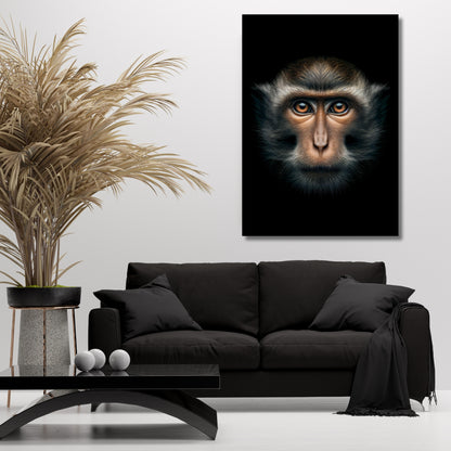 Monkey Gaze Animal Kingdom Wall Art Canvas Print