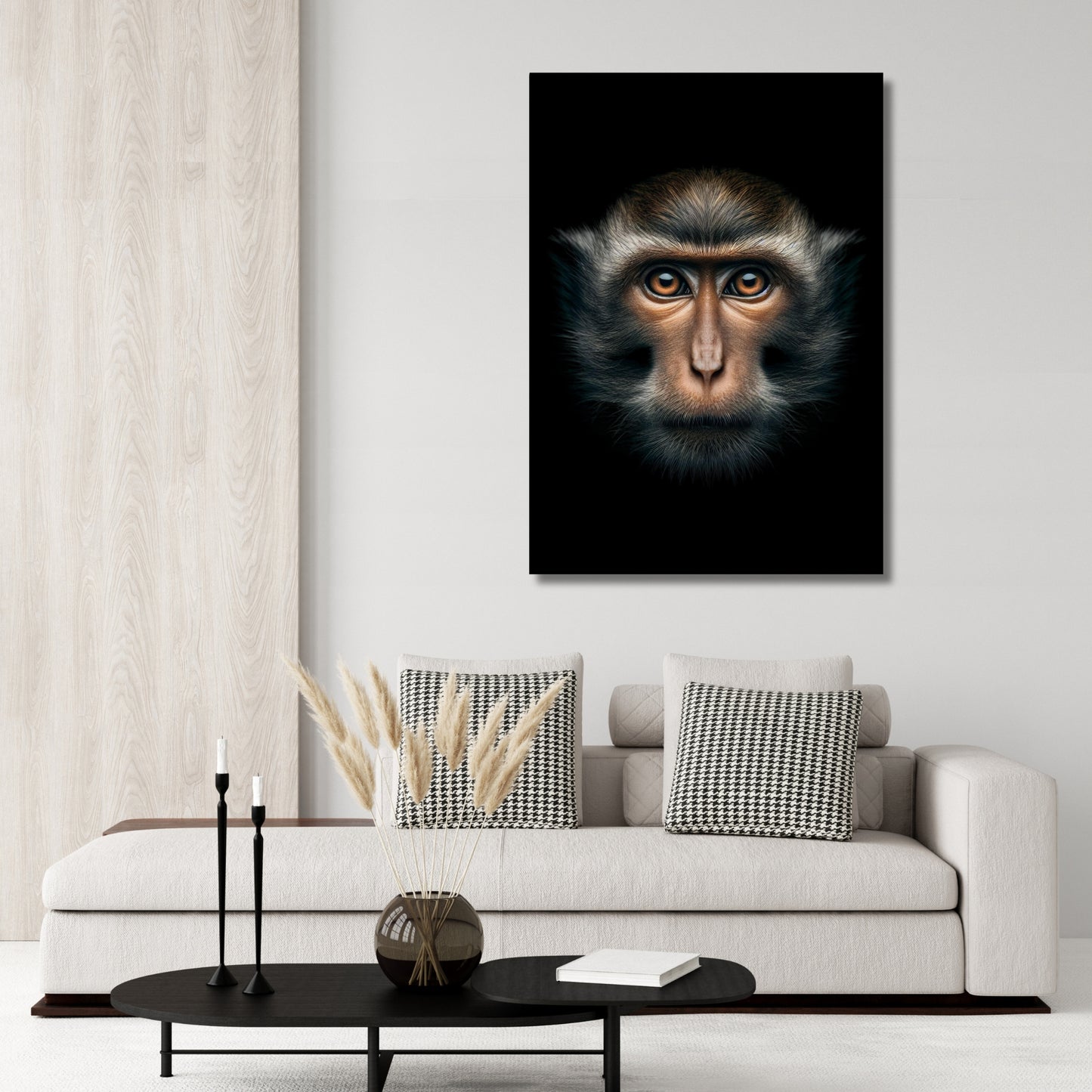 Monkey Gaze Animal Kingdom Wall Art Canvas Print