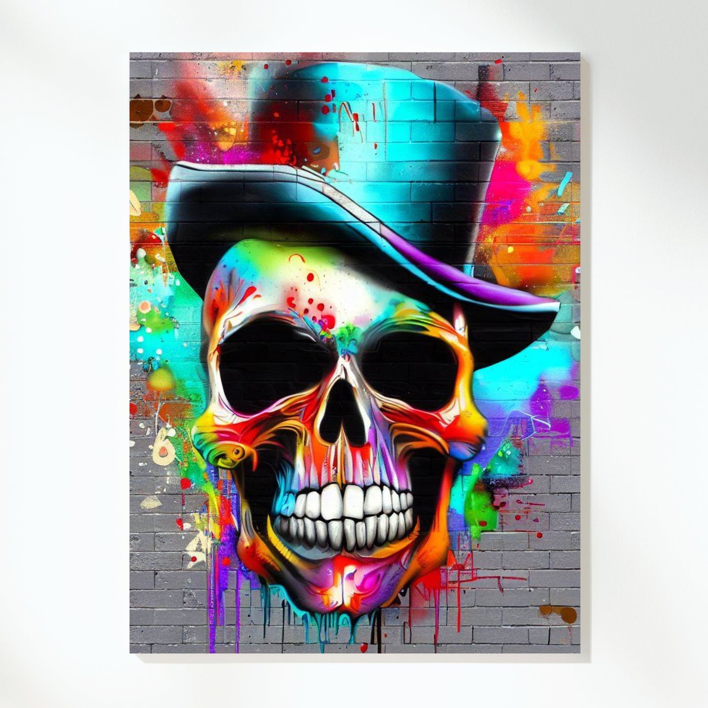 Mr Skull Wall Art Canvas Print