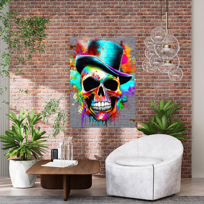 Mr Skull Wall Art Canvas Print