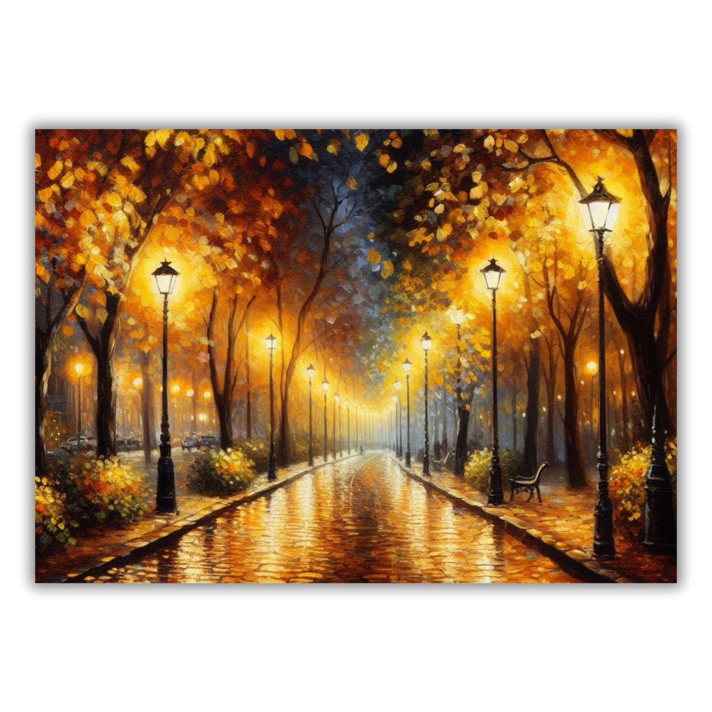 Night Walk Wall Art Canvas Print