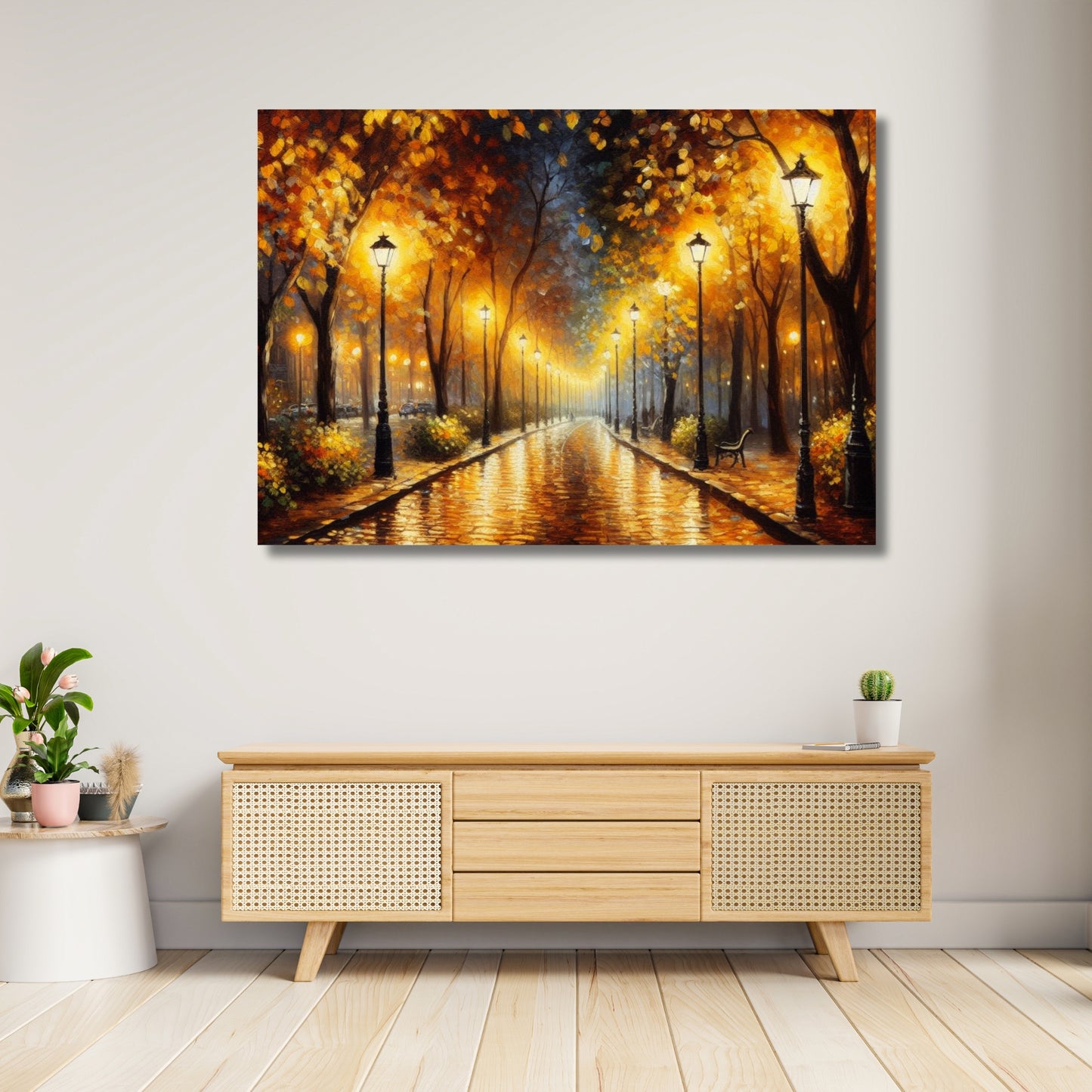 Night Walk Wall Art Canvas Print