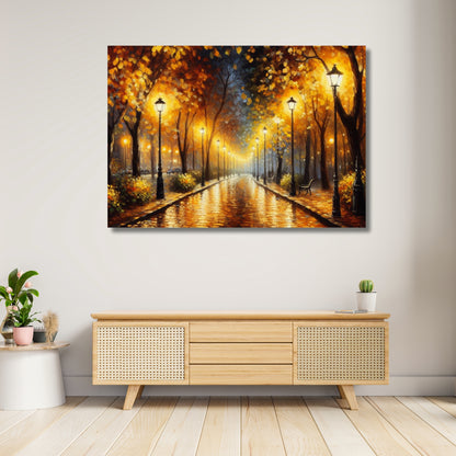 Night Walk Wall Art Canvas Print