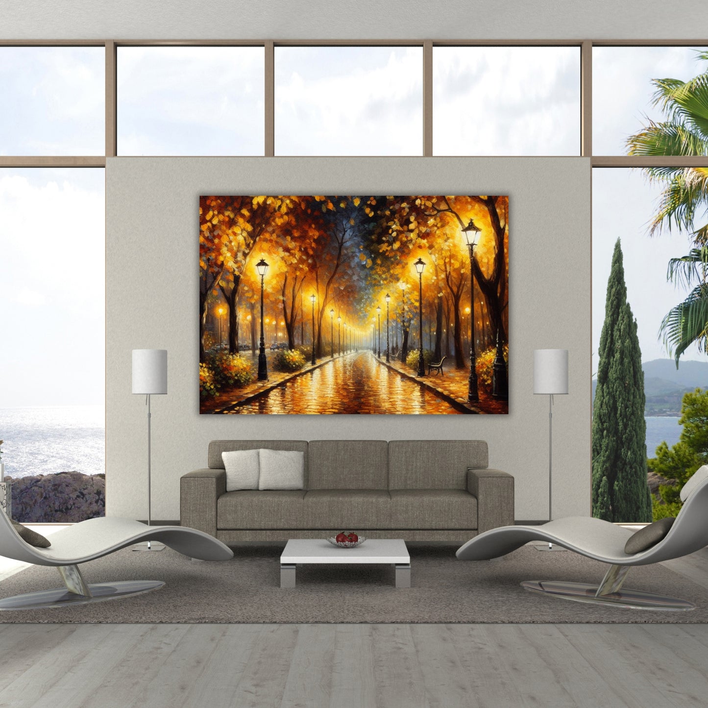 Night Walk Wall Art Canvas Print