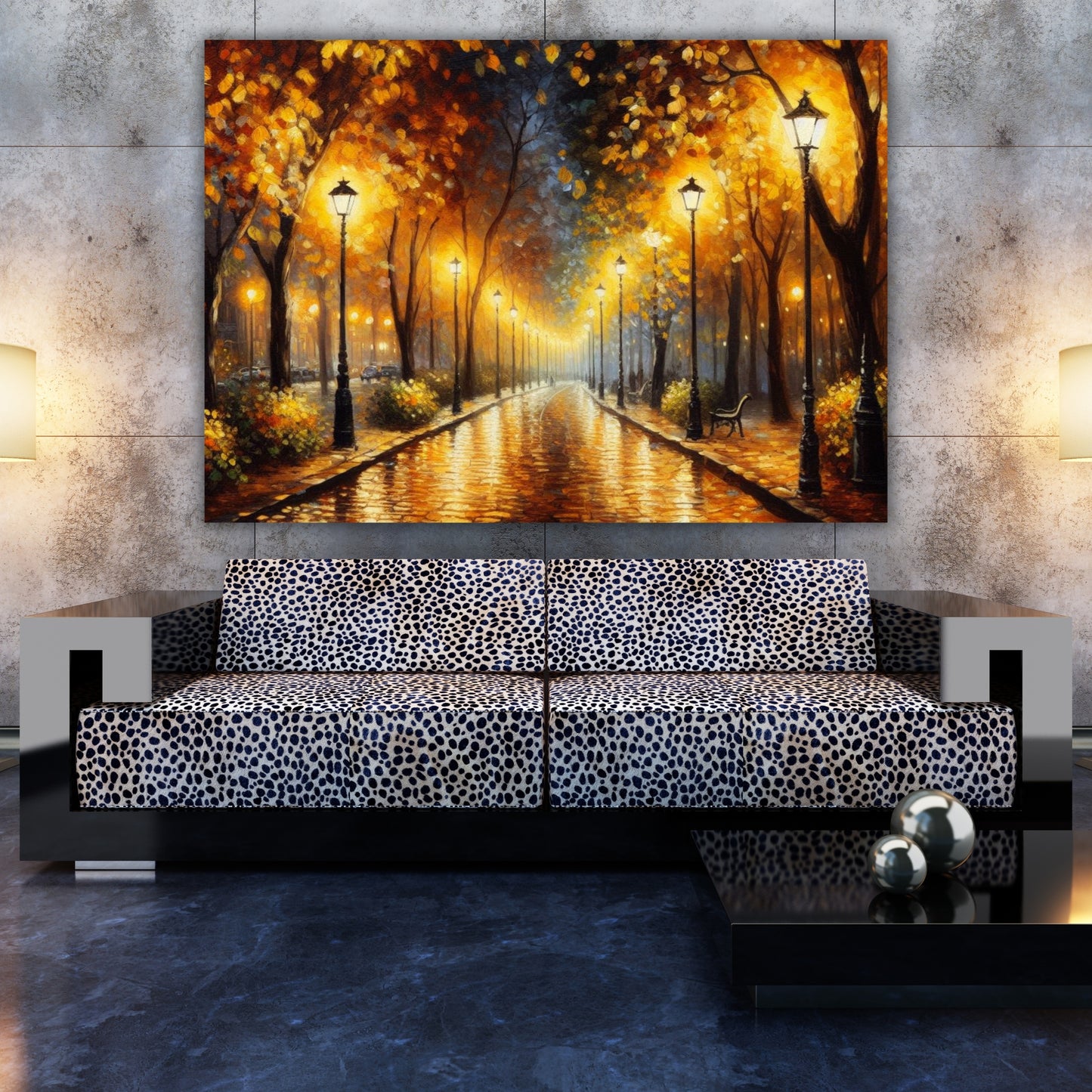 Night Walk Wall Art Canvas Print