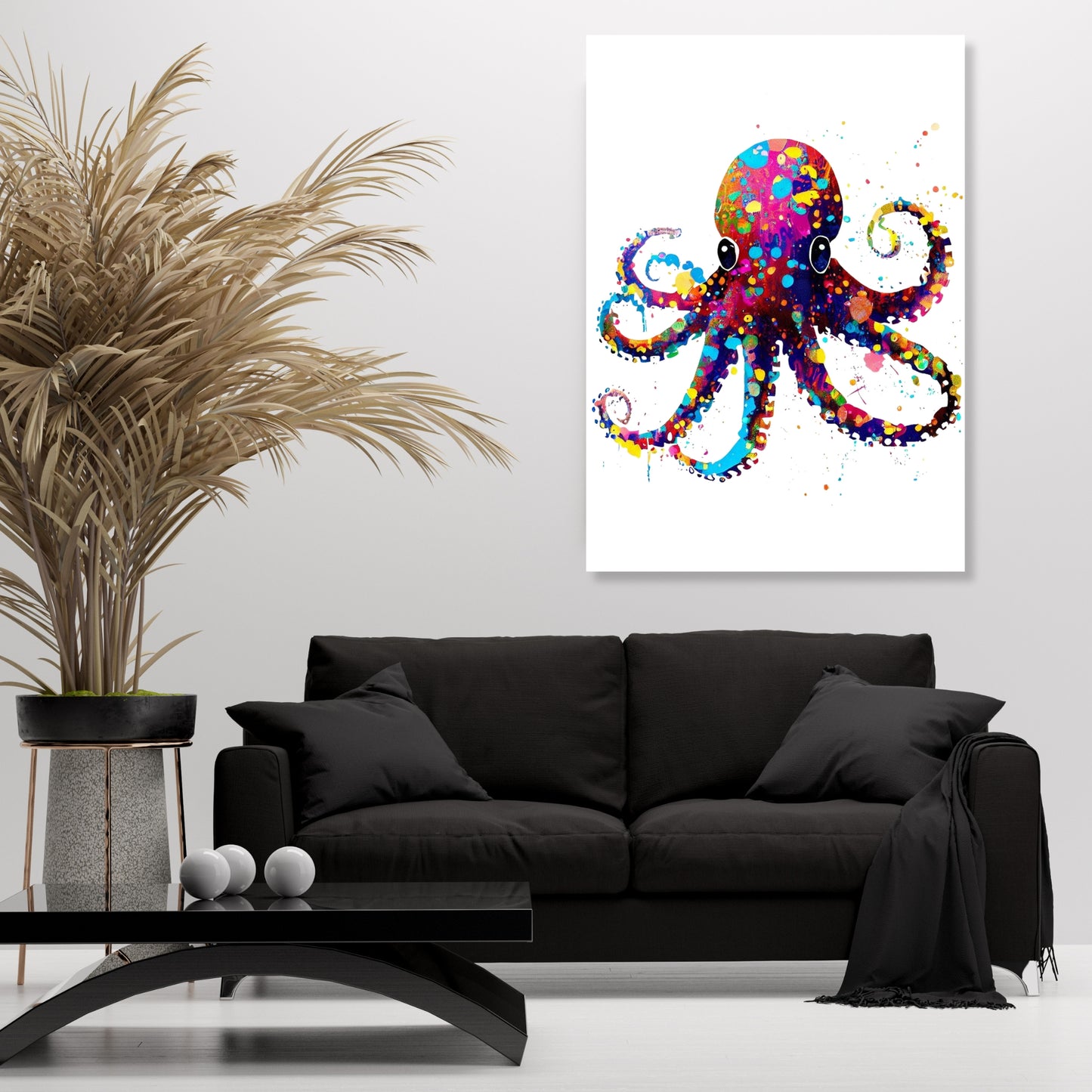 Ozzy Octopus Wall Art Canvas Print