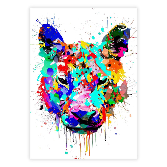 Panther's Gaze Wall Art Canvas Print