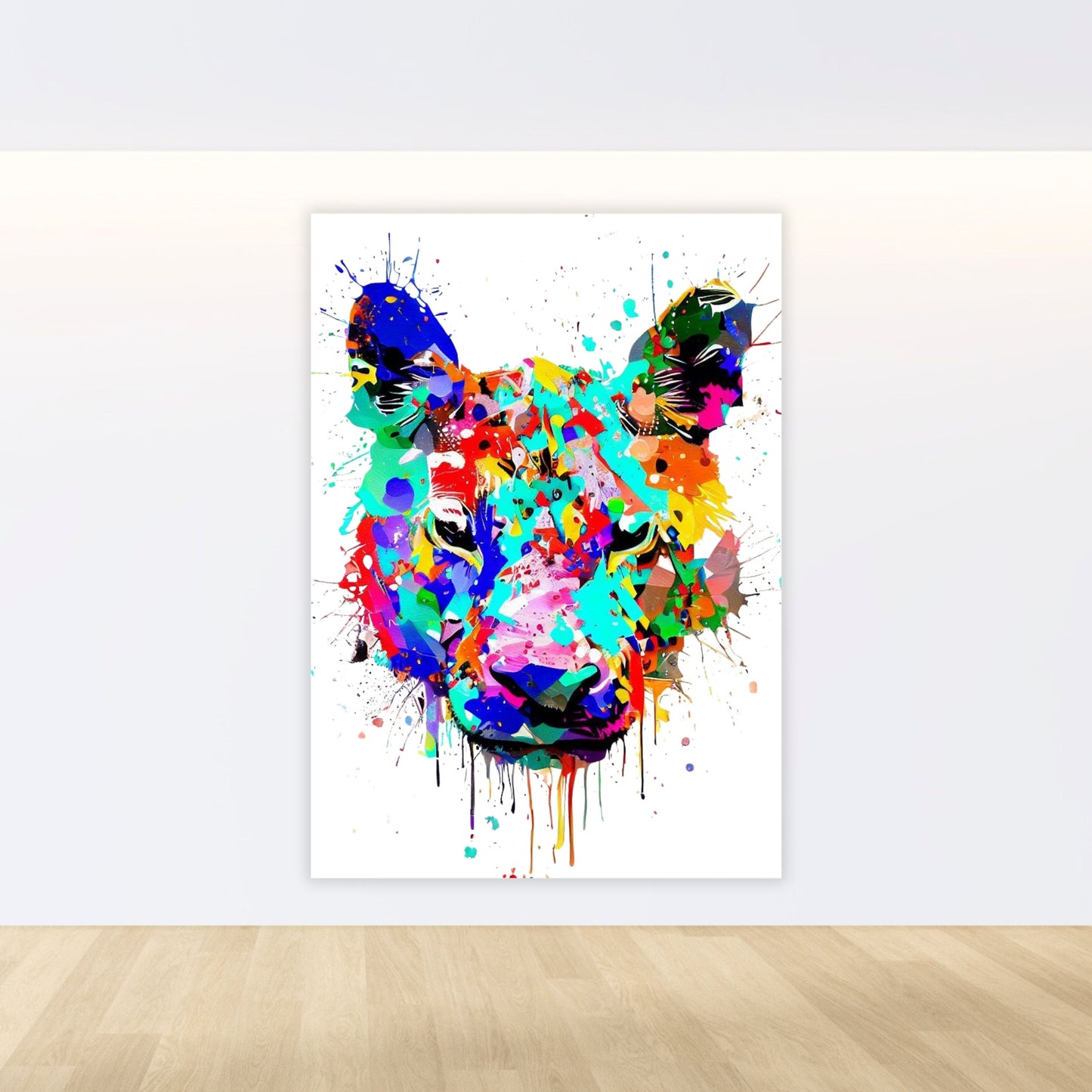 Panther's Gaze Wall Art Canvas Print