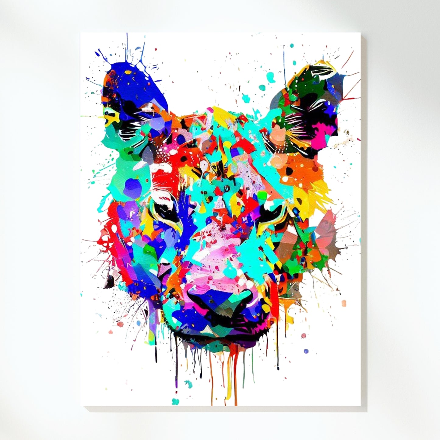 Panther's Gaze Wall Art Canvas Print