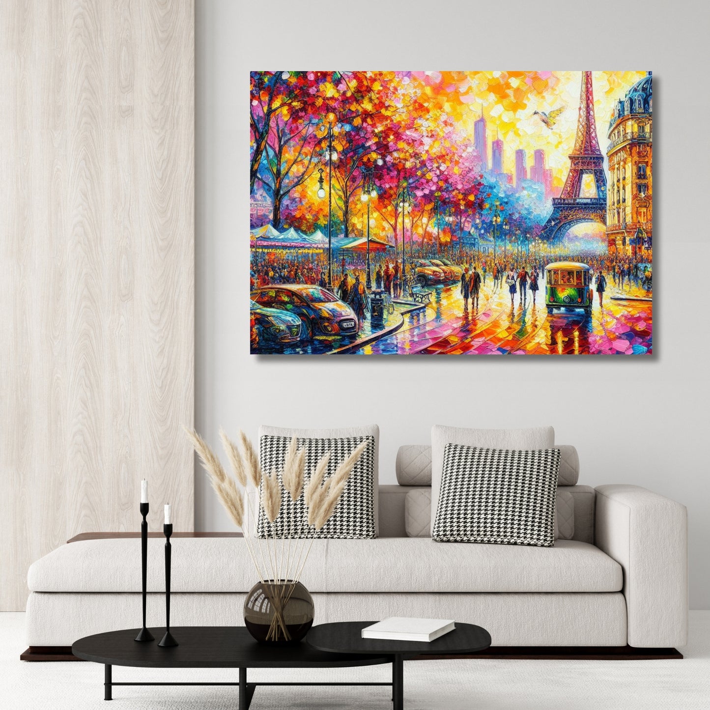 Paris in Love Wall Art Canvas Print