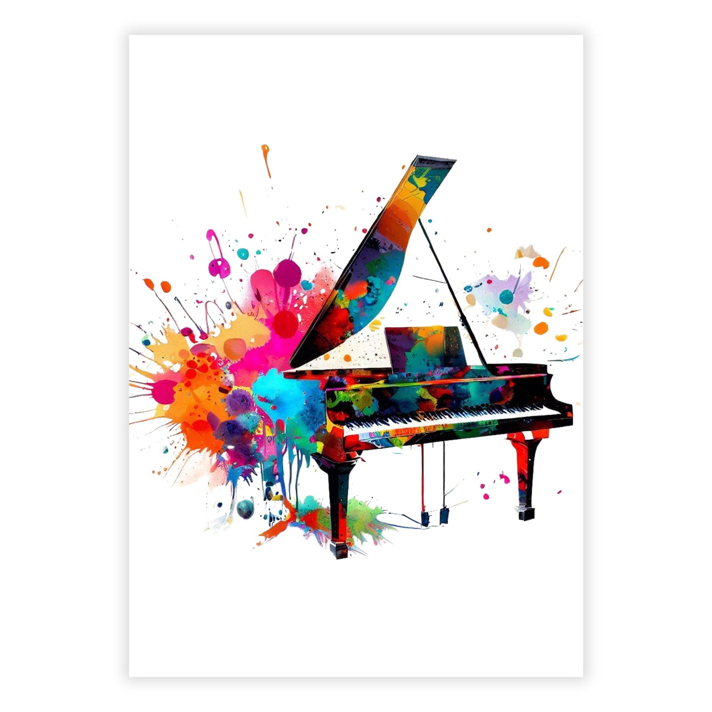 Piano Wall Art Canvas Print