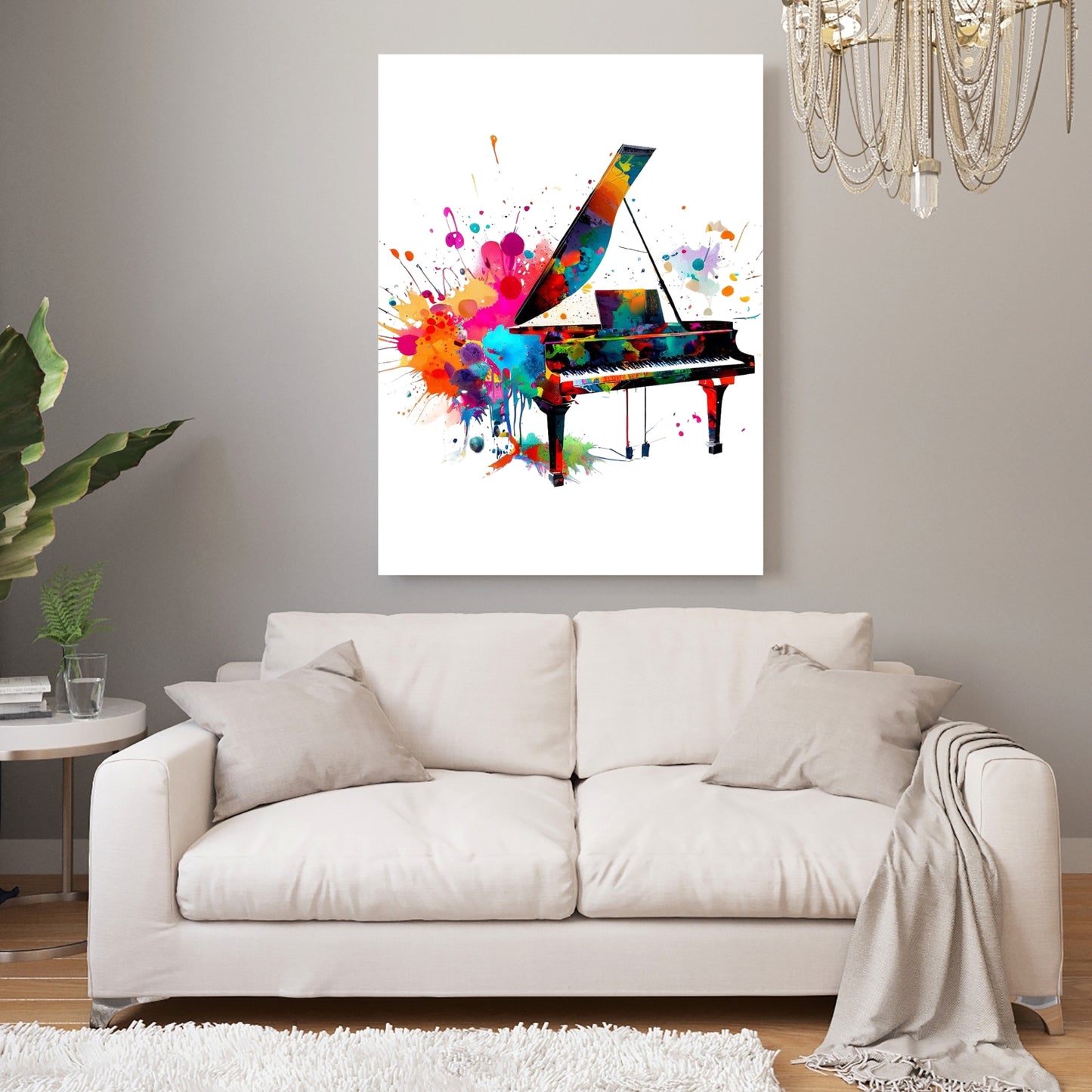 Piano Wall Art Canvas Print