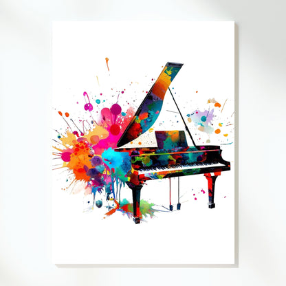 Piano Wall Art Canvas Print