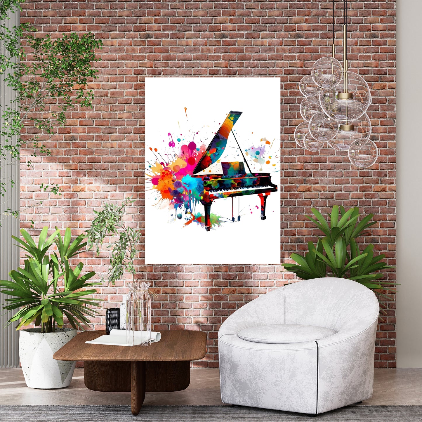 Piano Wall Art Canvas Print