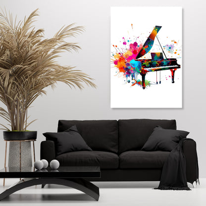 Piano Wall Art Canvas Print