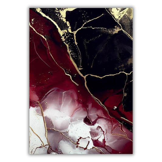 Poison Blood Abstract Wall Art Canvas Print