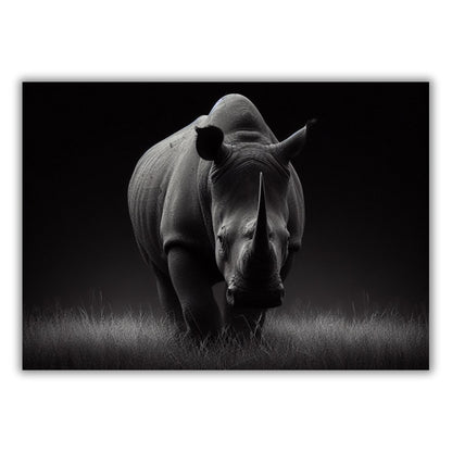 Rhino Animal Kingdom Wall Art Canvas Print